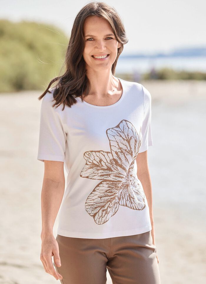 Shirt met strass-versiering 