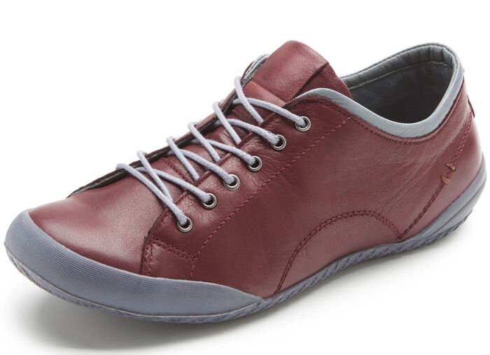 Andrea Conti veterschoen met contrasterende rand BORDEAUX