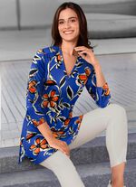 Shirttuniek met felgekleurde print 