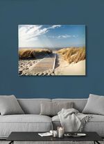 Glasfoto met gedetailleerde digitale print in hoge resolutie 