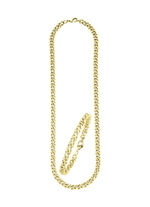 Sieradenset met 2-delige achtvormige ketting 