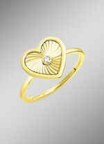 Diamanten hart damesring 