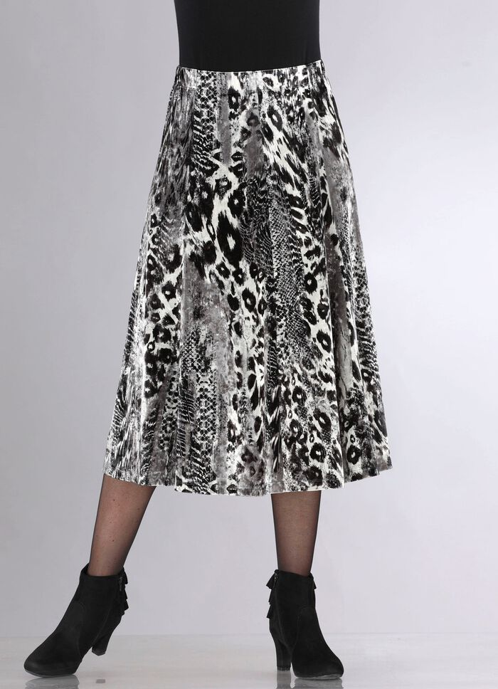 Paneelrok met briljant gekleurde inkjetprint 