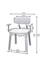Douche- en badstoel voor veilig douchen en baden 