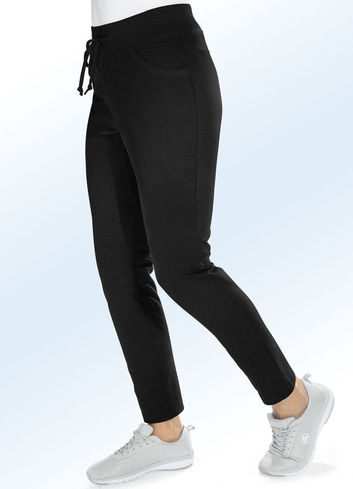 Vrijetijdsbroek ‘Athlete’ in 3 kleuren ZWART