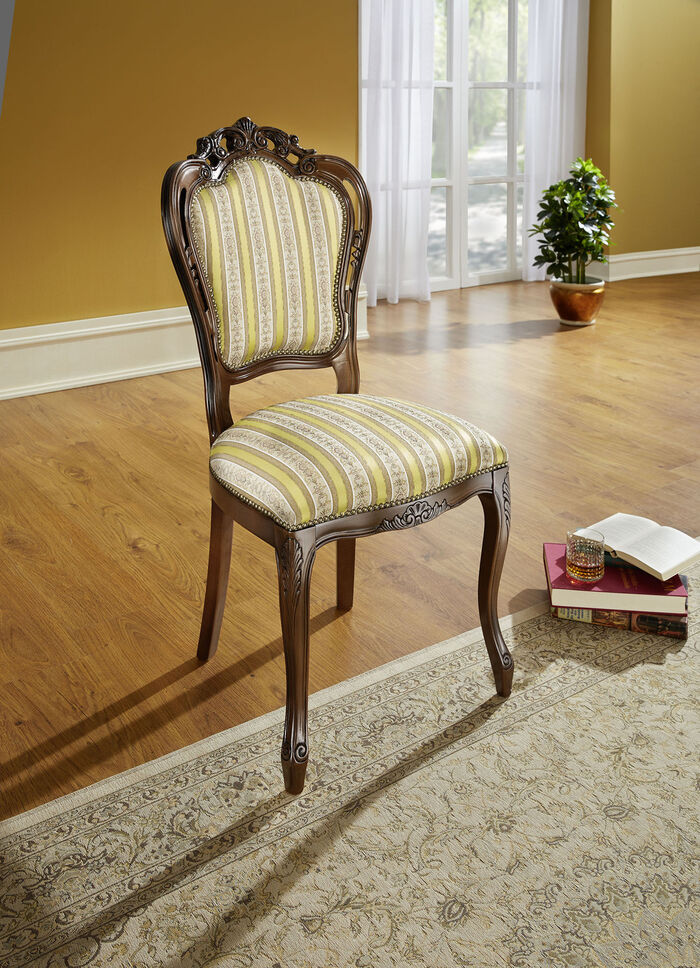 Stoelen, set van 2 WALNOOT GOUD