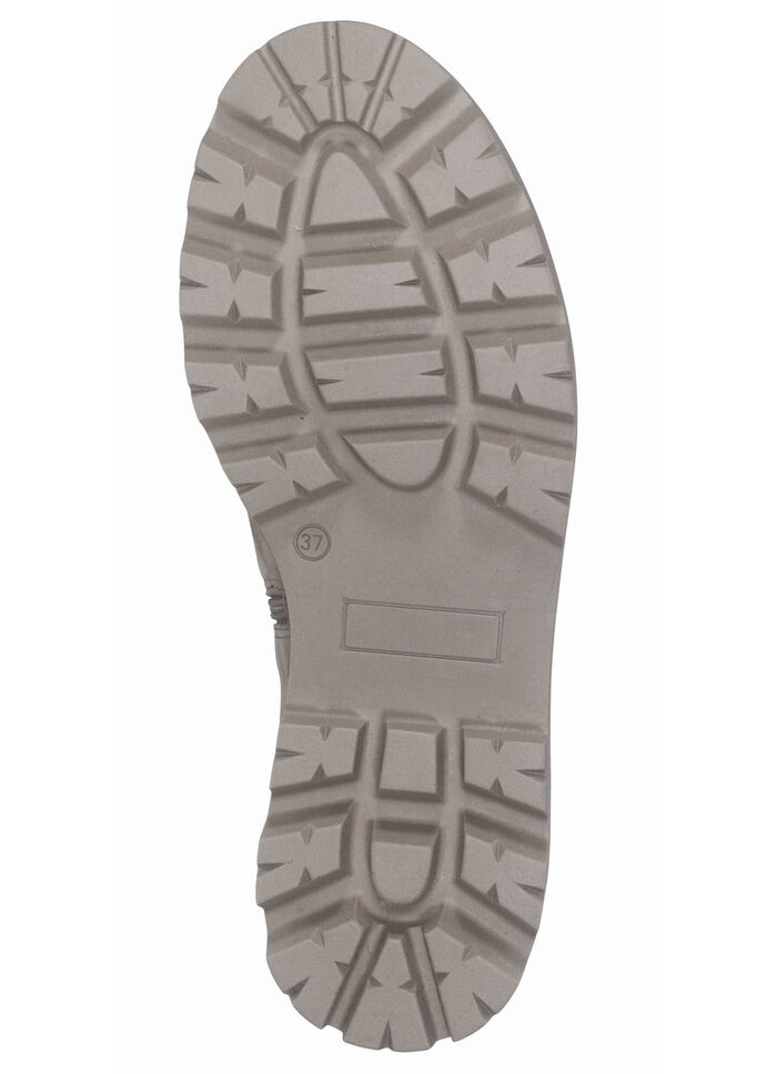 Trendy enkellaarsjes met behaaglijke voering van lamsleer BEIGE