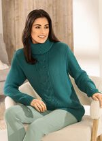 Trui van rijstkorrelbreisel 