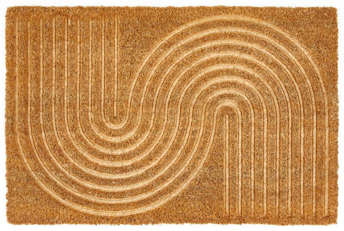 Kokosnoot deurmat met antislip achterkant 