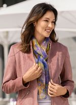 Sjaal met bloemenmotief 