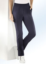 Sportieve broek in actuele enkellengte MARINE