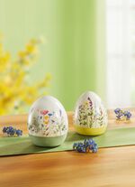 Paaseieren van hoogwaardig keramiek, set van 2 