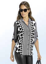Blouse met overhemdkraag 