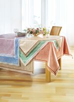 Tafelzeil van tafelzeil met gehaakte rand 