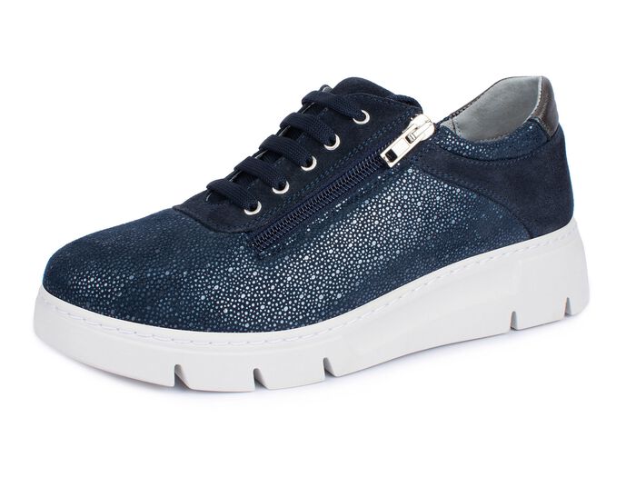 Comfortabele sneaker, breedte H met ritssluiting aan de zijkant 