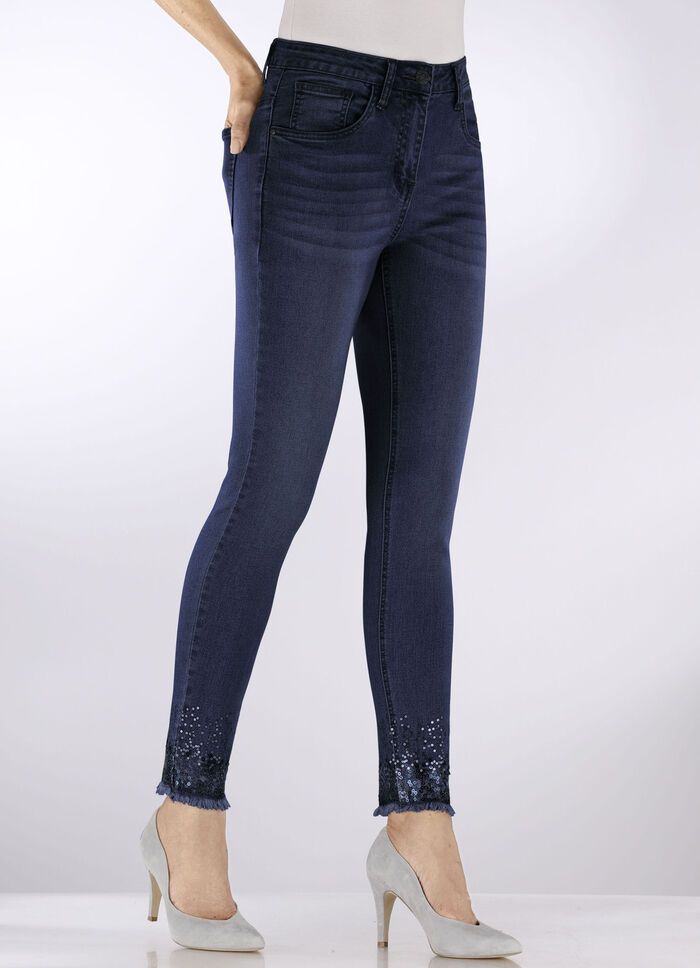 Luxe jeans DUNKELBLAU