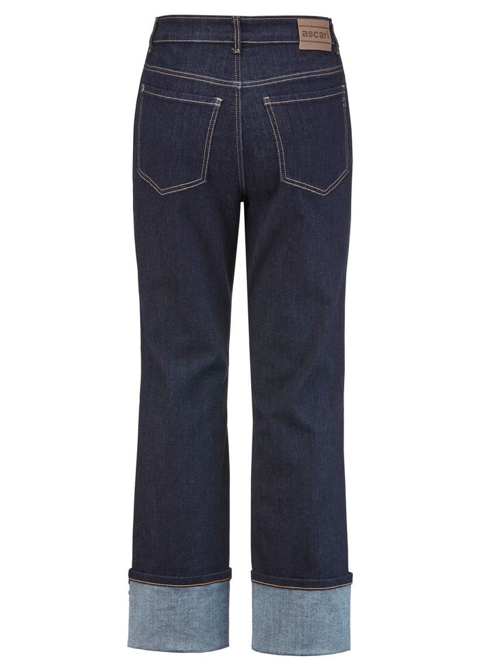 Magische jeans met oprolbare manchetten 