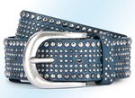 Modieuze riem met studs JEANSBLAUW