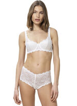 Triumph Amourette beugelbh met elastische kant WIT