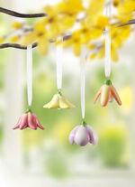 Bloemklokken van keramiek, set van 4 