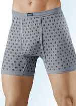 Set van drie onderbroeken van fijne ribstof, met bont dessin 