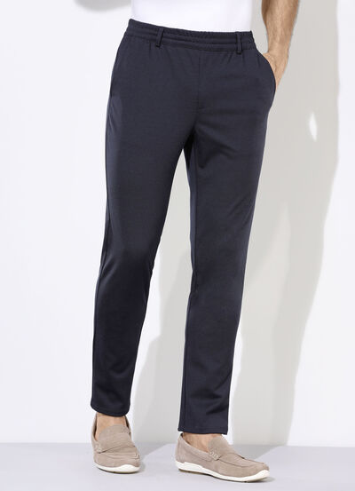 Broek met elastische tailleband in 3 kleuren 