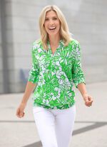 Overhemdtuniek met bloemdessin 