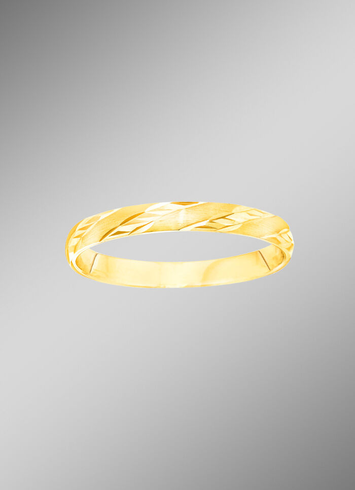 Machinaal gegraveerde trouwring 