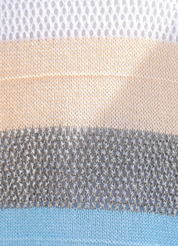 Trui van een garenmix met glanseffect 