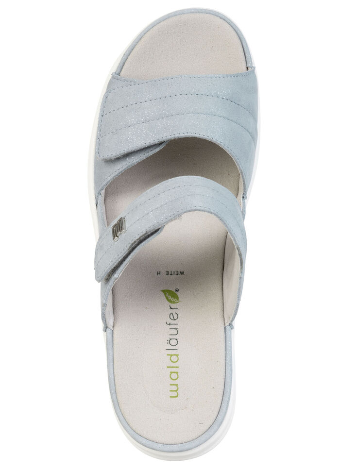 Waldl&auml;ufer, comfortabele damesmuiltjes, breedte H, met uitneembaar voetbed BLEU