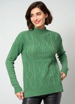 Trui met scheerwol en kasjmier 