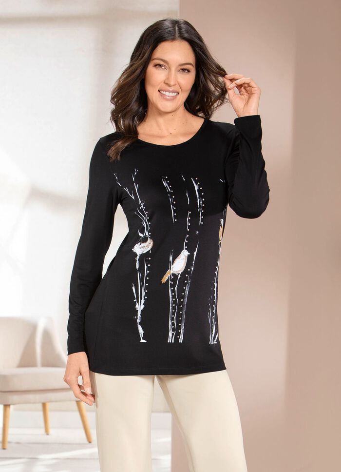 Shirt met geplaatste opdruk 