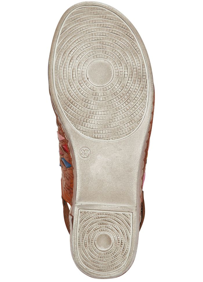 Gemini sandalen met verfijnde, kleurrijke gevlochten details 