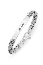 Zilveren Byzantijnse schakelarmband 