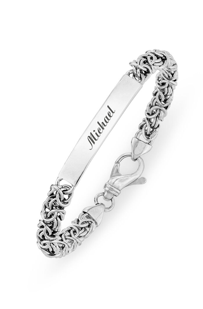 Zilveren Byzantijnse schakelarmband 