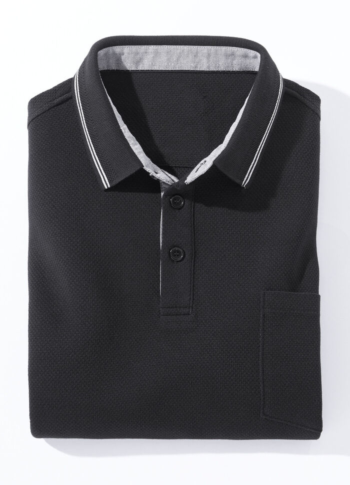 Poloshirt in 4 kleuren ZWART