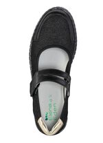 ELENA EDEN pantoffels gemaakt van nappaleer en stretchmateriaal 