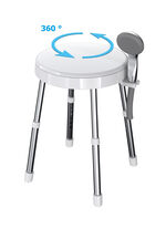 In hoogte verstelbare douchekruk 