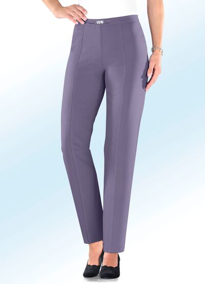 Broek met elastische tailleband aan de achterkant 