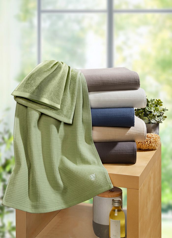 Wafelpique badstof serie van katoen 