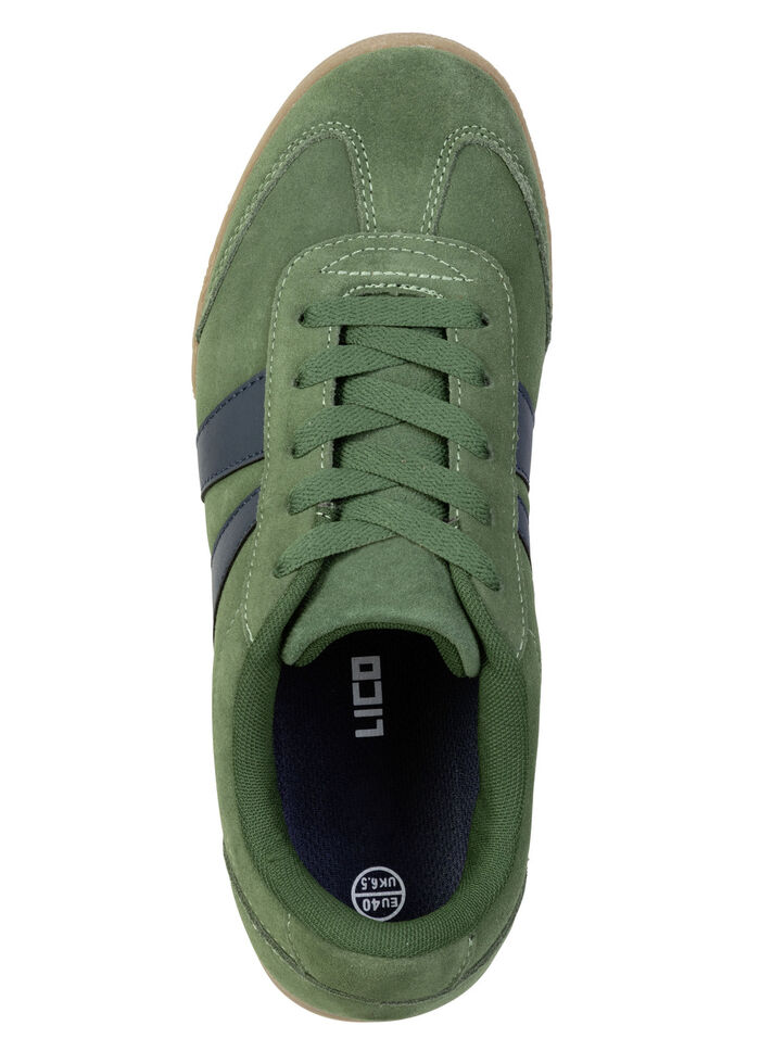 Sportieve herensneakers met uitneembaar voetbed GRÜN-MARINE