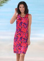 Laurina jurk met inkjetprint, mouwloos 