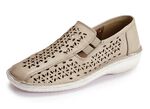 ELENA EDEN pantoffels van schaduwrijk nappaleer BEIGE