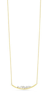 Aantrekkelijke ketting met 11 diamanten 