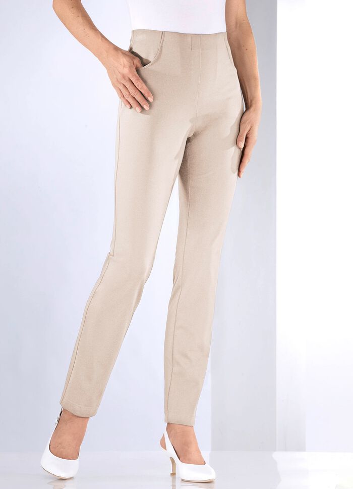 Broek met aangeknipte tailleband 