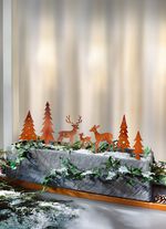 Decoratieve pluggen, 7 stuks, gemaakt van metaal met roestlook 