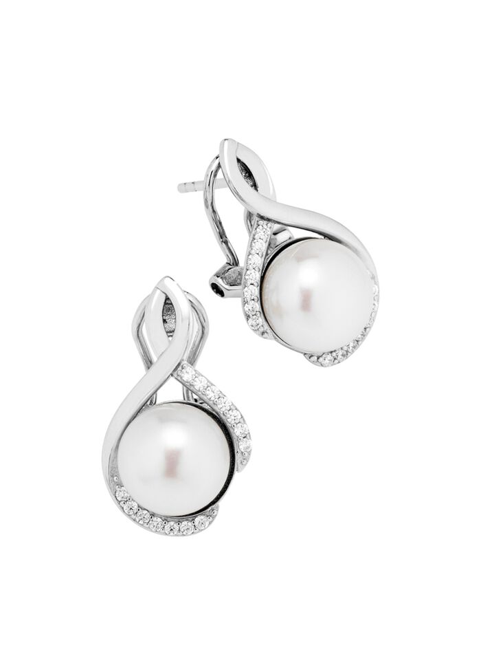 Clipconnector met gekweekte zoetwaterparel 