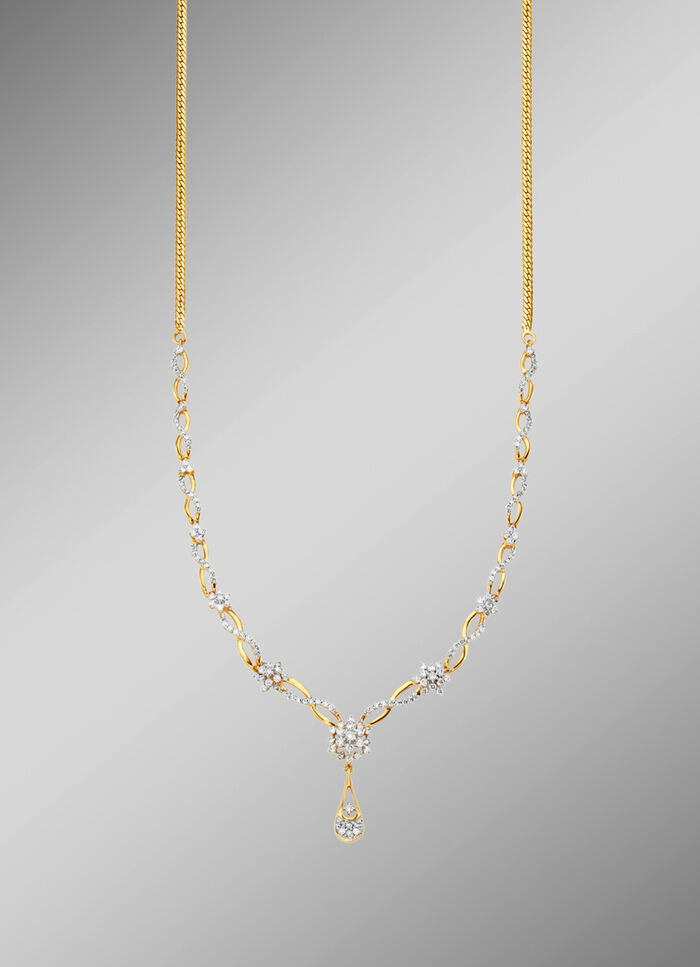 Halsketting met 160 diamanten 