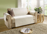Fauteuilbeschermers, tv-fauteuilbeschermers, bankbeschermers, armleuningbeschermers en kussenhoezen in corduroy-look CRÈME