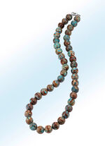 Prachtige ketting met echte chrysocolla 